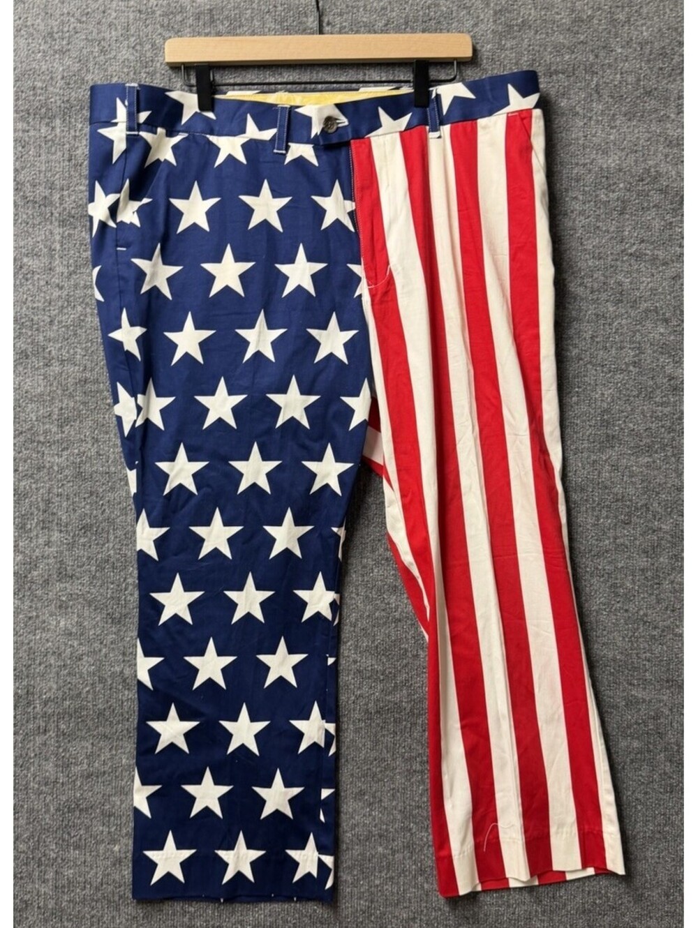 Loudmouth Golf Men’s 40x32 USA Flag Stars Stripes Patriotic Pants
